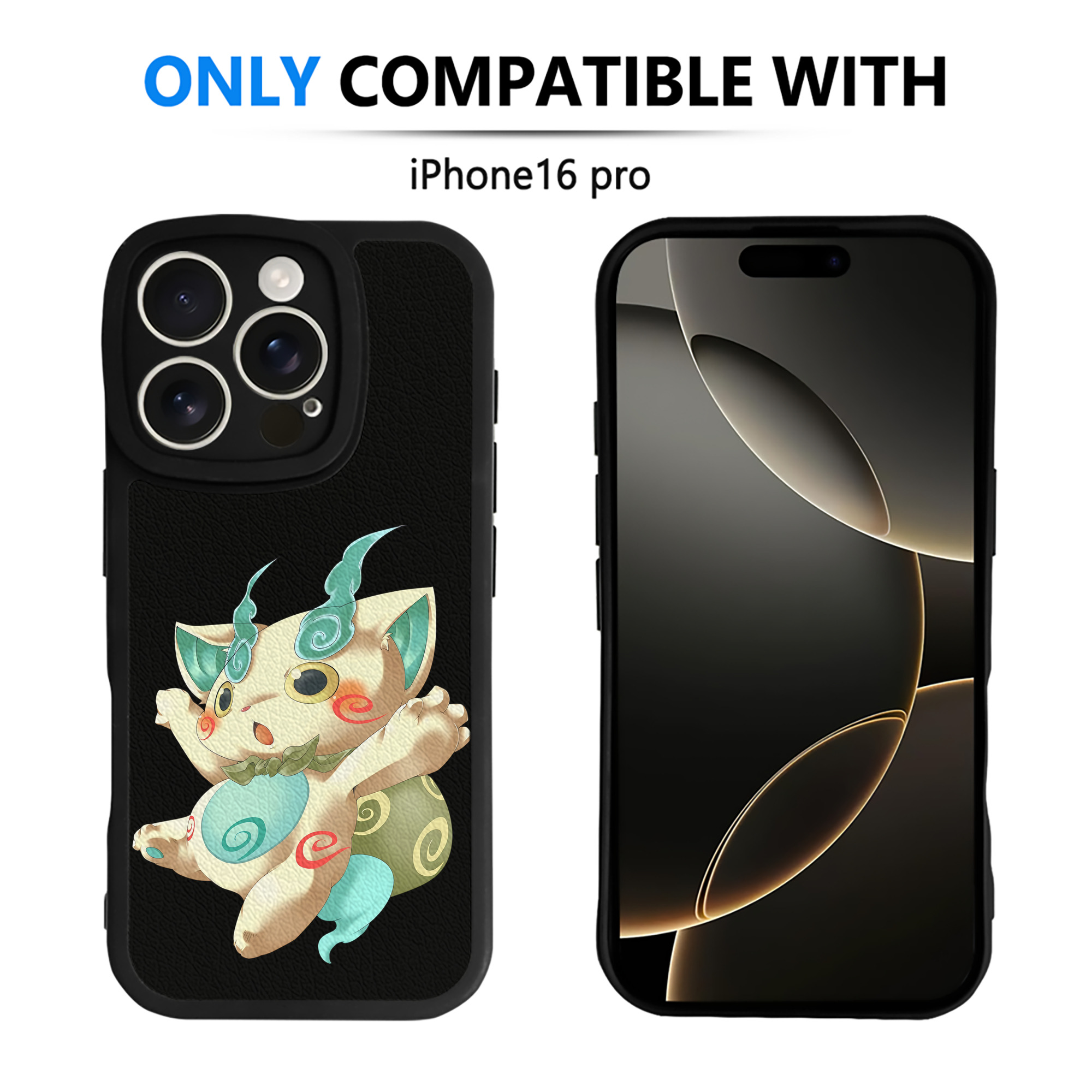 （画像用） 妖怪ウォッチ Yo-kai Watch 【iPhone 16シリーズ対応】シリコンスマホケース（レザー調） 材質：シリコン